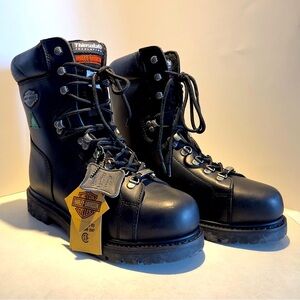 Harley Davidson steel toe boots (wide)